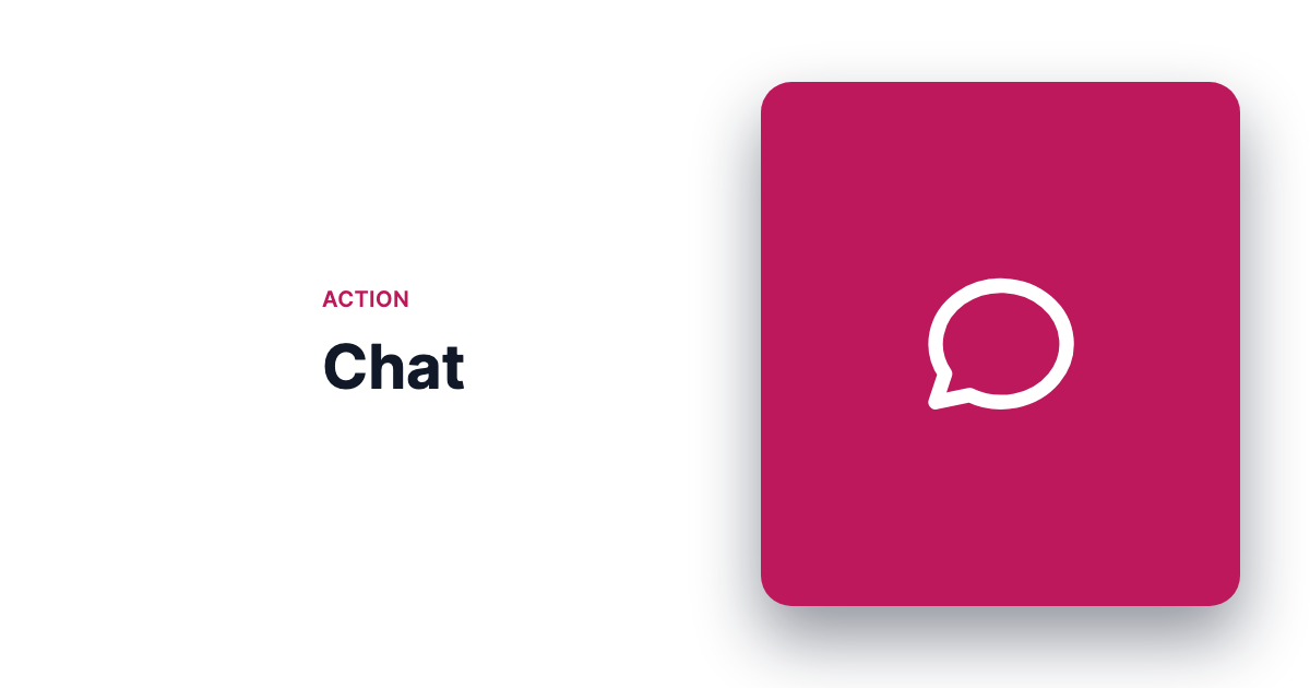 Chat – HelloSpaces Action